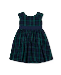 Hope & Henry Baby Girls Cap Sleeve Party Dress with Bow Sash