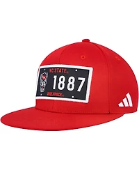 Men's adidas Red Nc State Wolfpack Established Snapback Hat