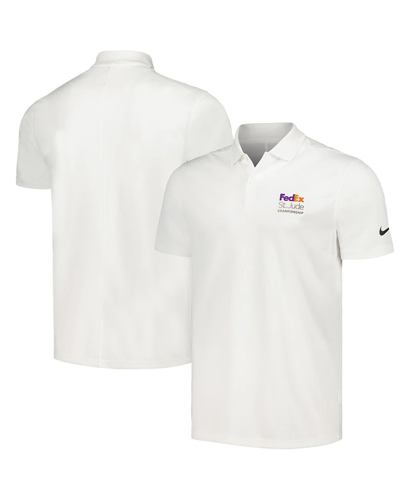 Men's Nike White FedEx St. Jude Championship Victory Performance Polo Shirt