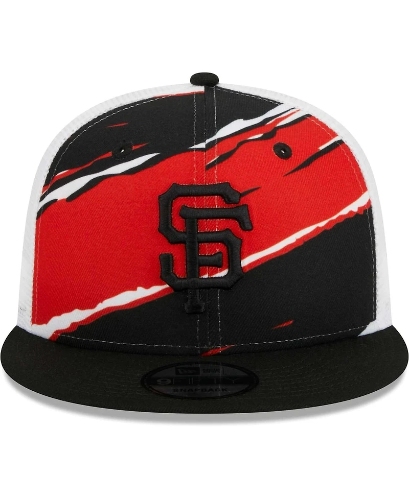 Men's New Era Black San Francisco Giants Tear Trucker 9FIFTY Snapback Hat