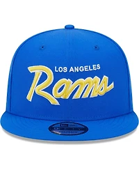 Men's New Era Royal Los Angeles Rams Main Script 9FIFTY Snapback Hat