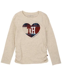 Tommy Hilfiger Big Girls Flip-Sequin Long Sleeve T-shirt