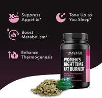 Night Time Fat Burner Capsules for Women, Weight Management for Women, Havasu Nutrition, 60ct