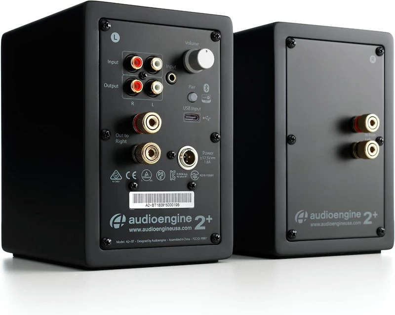 Audioengine A2+ Next Gen Powered Desktop Speakers with Bluetooth - Pair