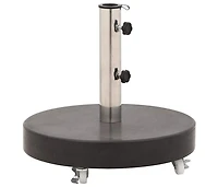 Parasol Base Granite 66.1 lb Round Black