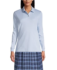 Lands' End Women's Long Sleeve Interlock Polo Shirt