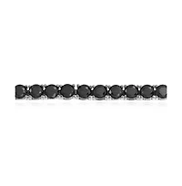 Bling Jewelry Jewelry 10 Ct Cz Round Solitaire Tennis Bracelet Cubic Zirconia Black Sterling Silver 7 Inch