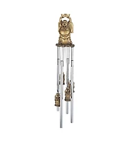 23" Long Maitreya Buddha Round Top Wind Chime