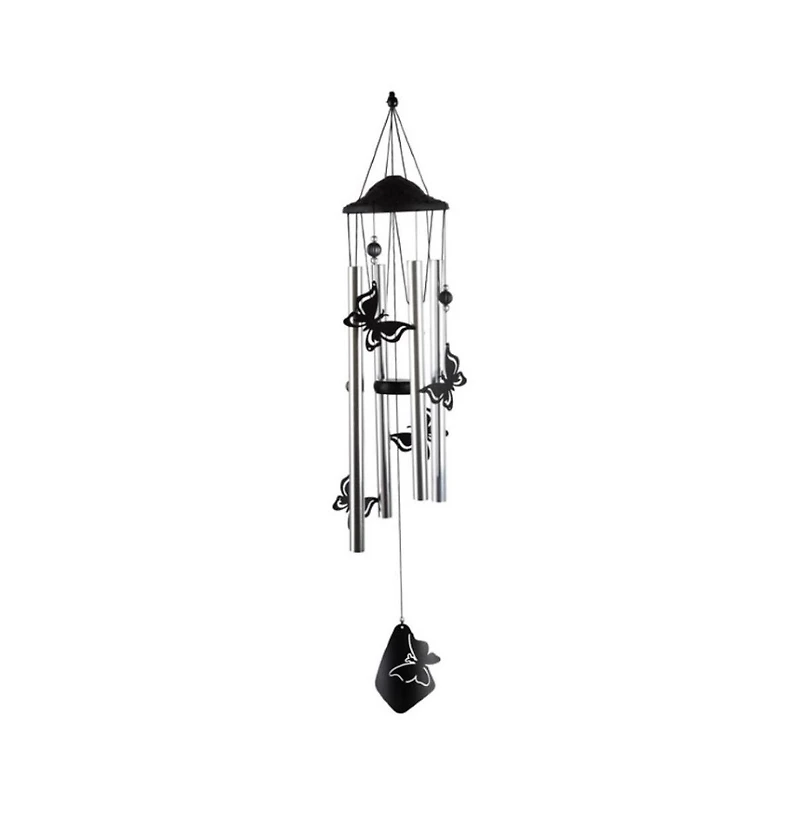 34" Long Chandelier Silhouette-Butterfly Wind Chime
