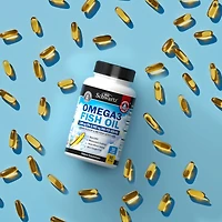 BioSchwartz Omega 3 Fish Oil Supplement - 1200mg Epa and 900mg Dha Fatty Acid Per Serving from Wild Caught Fish