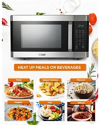 1.6 Cu. Ft. Counter Top Microwave,Stainless Steel