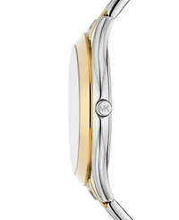 Michael Kors Women's Slim Runway Three-Hand Two-Tone Stainless Steel Watch 42mm
