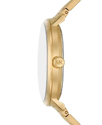 Michael Kors Men's Blake Three-Hand Date Gold-Tone Stainless Steel Watch 42mm