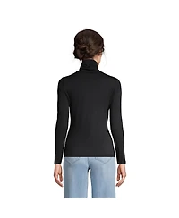 Lands' End Lightweight Jersey Long Sleeve Turtleneck