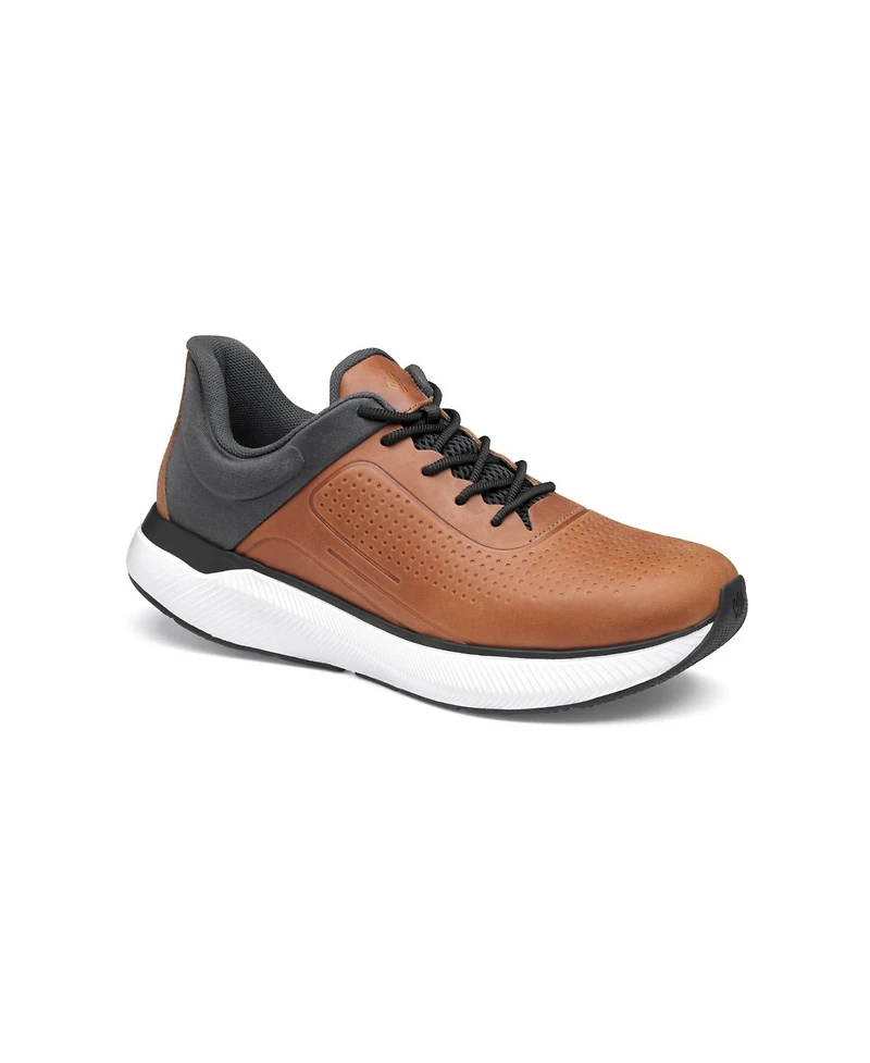 Johnston & Murphy Men's Miles U-Throat Leather Lace-Up Sneakers