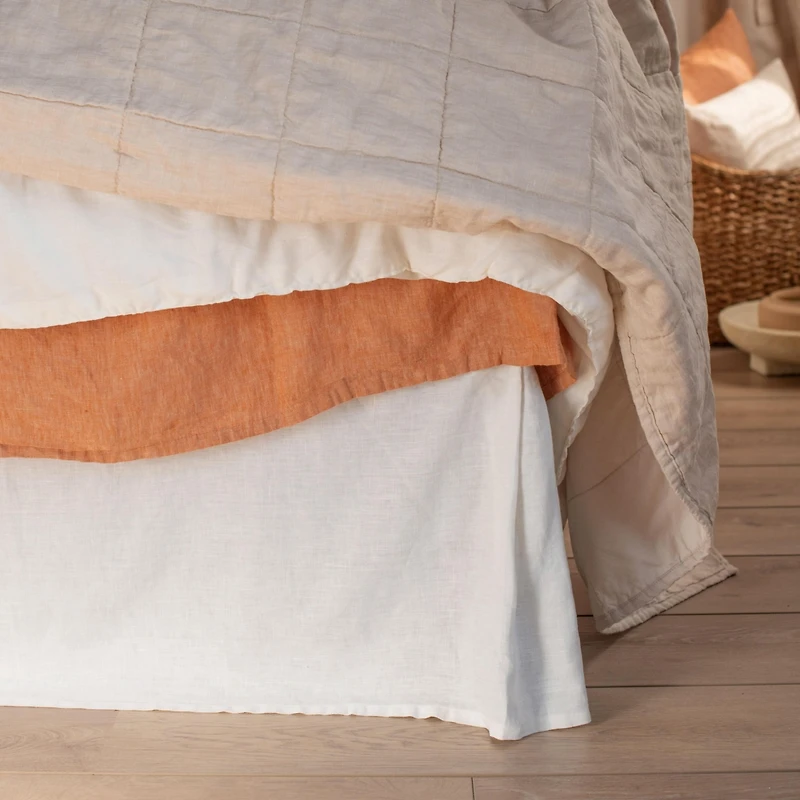 100% French Linen Bedskirt - Cal King