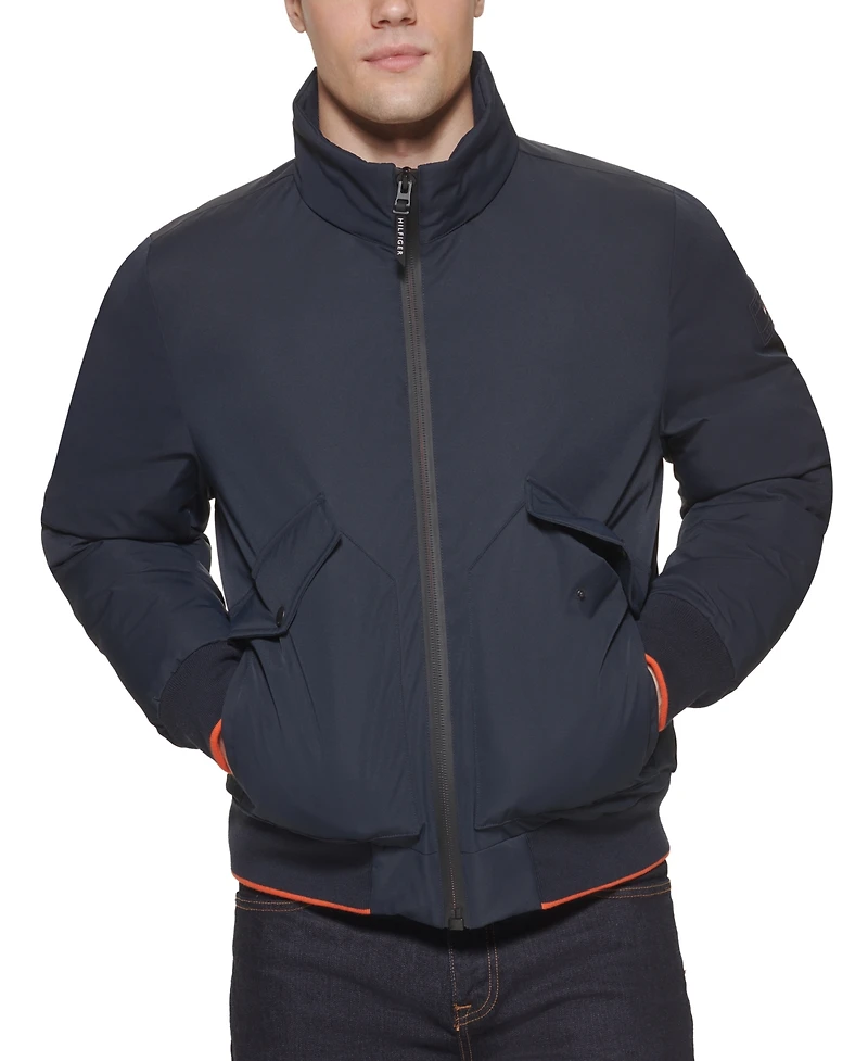 Tommy Hilfiger Men's Flex Performance Zip-Front Bomber Jacket