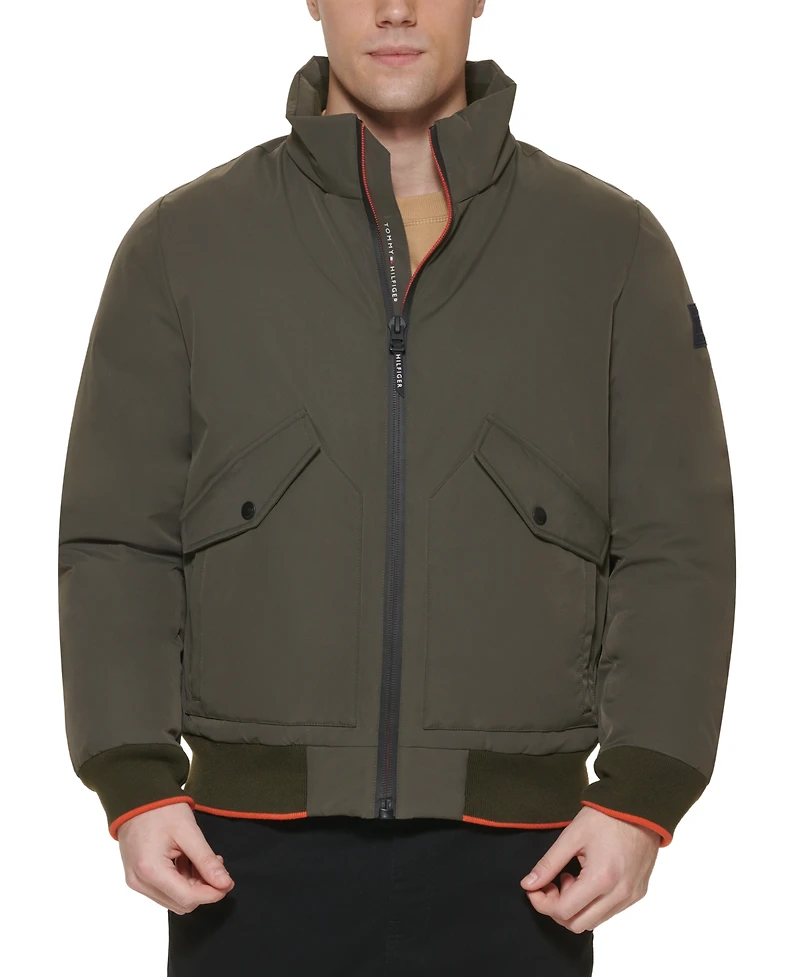 Tommy Hilfiger Men's Flex Performance Zip-Front Bomber Jacket