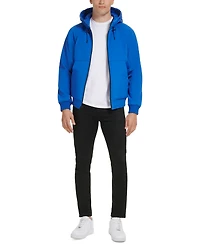 Kenneth Cole Men's Mixed Media Soft Shell Hooded Jacket