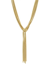 Adornia Gold-Tone Multi Strand Textured Chain Necklace, 18" + 2" extender