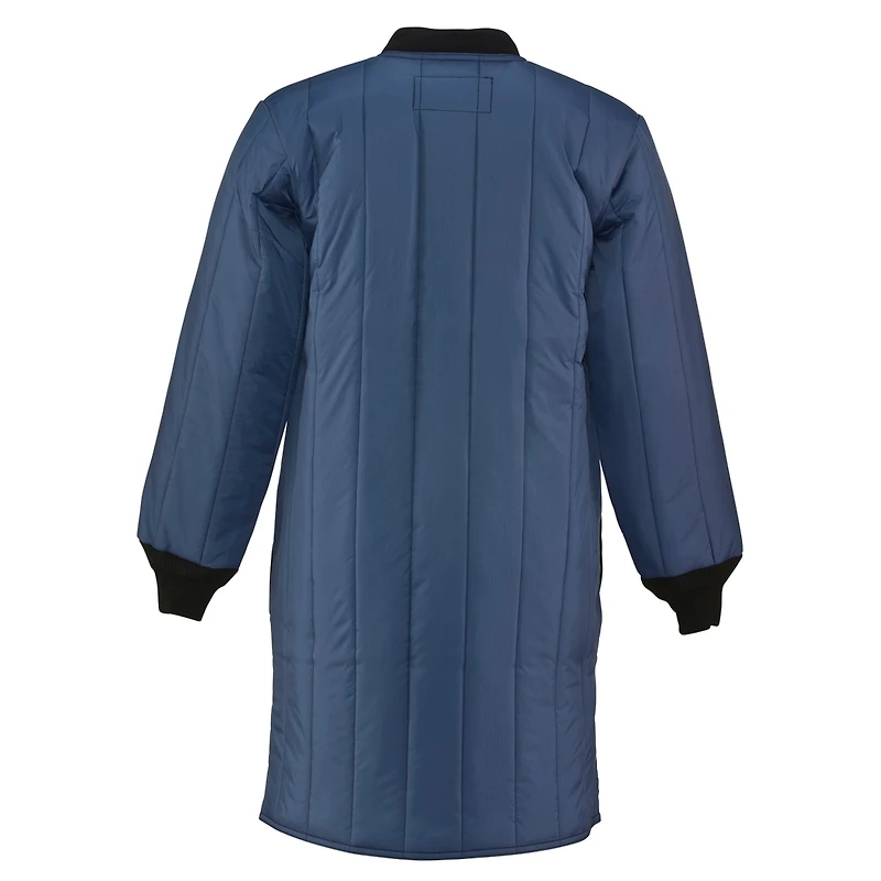 RefrigiWear Men's Cooler Wear Frock Liner - 10°F Comfort, Insulated, Water-Repellent, Knee-Length, Workwear for Freezer & Cold Environments