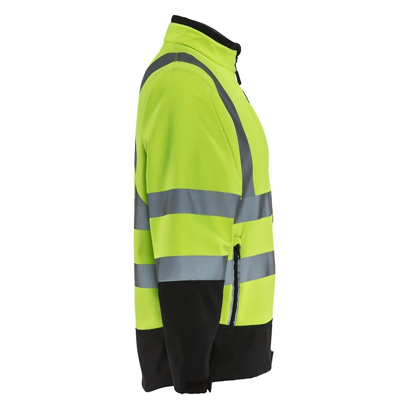 RefrigiWear Men's Hi Vis Softshell Jacket - High Visibility, Warm, Flexible Workwear
