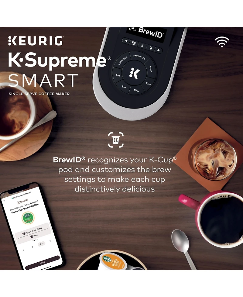 Keurig K-Supreme Single-Serve WiFi Smart Coffee Brewer