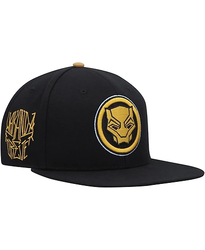 Men's Marvel Black Black Panther Snapback Hat