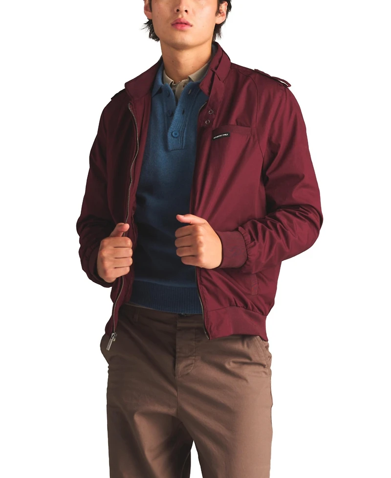 Men's Big & Tall Classic Iconic Racer Jacket (Slim Fit)