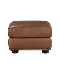 White Label Dadeville 28" Leather Match Ottoman