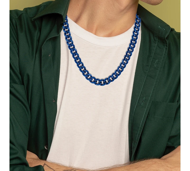 Stainless Steel 7mm Cuban Chain Necklace