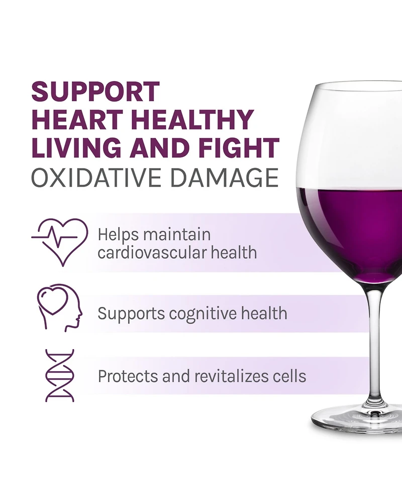 Reserveage Reserveage, Resveratrol 250 mg, Antioxidant Supplement for Heart and Cellular Health, Supports Healthy Aging, Paleo, Keto, 30 Capsules