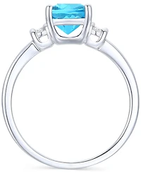 Amethyst (1-1/3 ct. t.w.) & Lab-Grown White Sapphire (1/10 14k Gold-Plated Sterling Silver (Also Additional Gemstones)