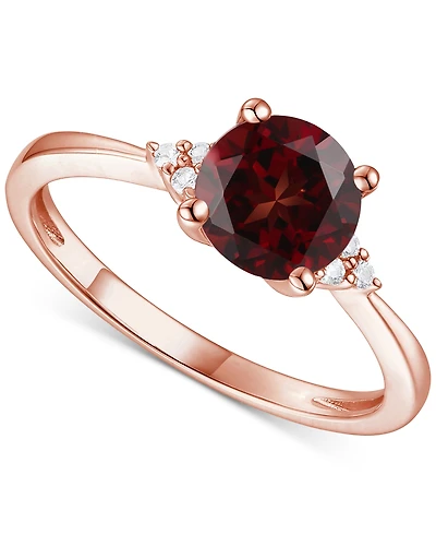 Amethyst (1-1/6 ct. t.w.) & Lab-Grown White Sapphire (1/20 Ring 14k Gold-Plated Sterling Silver (Also Additional Gemstones)