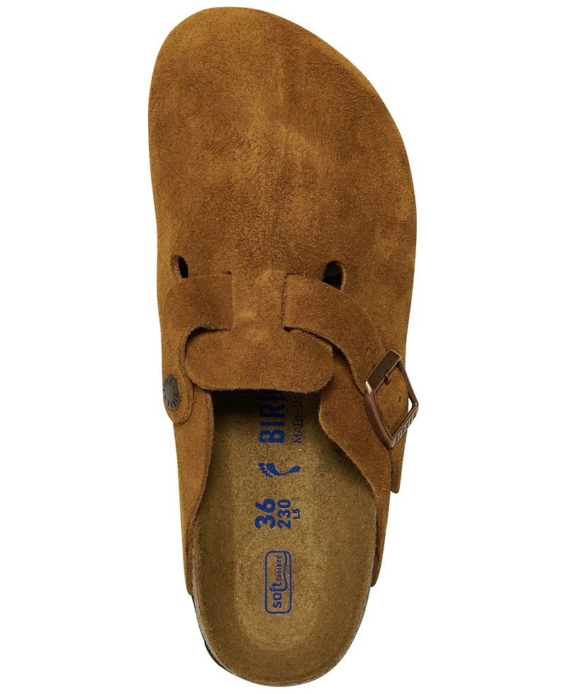 Birkenstock Women's Boston Soft Footbed Suede Leather Clogs from Finish Line