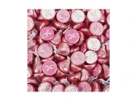 Just Candy Breast Cancer Awareness Candy Chocolate Hershey's Kisses, 90 Pieces