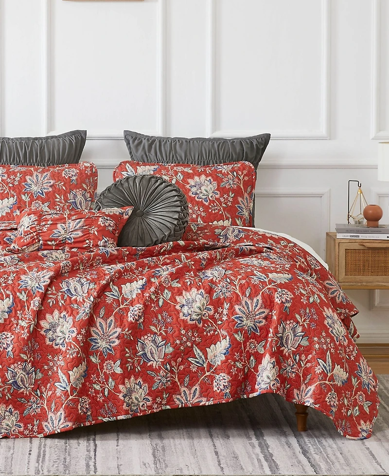 Southshore Fine Linens Jacobean Willow 7 Piece Quilt Set