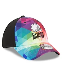 Men's and Women's New Era Multicolor, Black Cleveland Browns 2023 Nfl Crucial Catch 39THIRTY Flex Hat