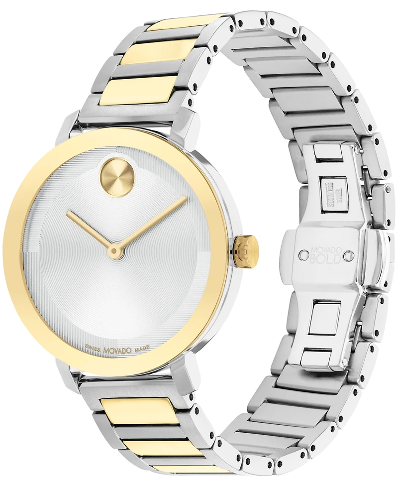 Movado Women's Bold Evolution 2.0 Swiss Quartz Two-Tone Stainless Steel Watch 34mm