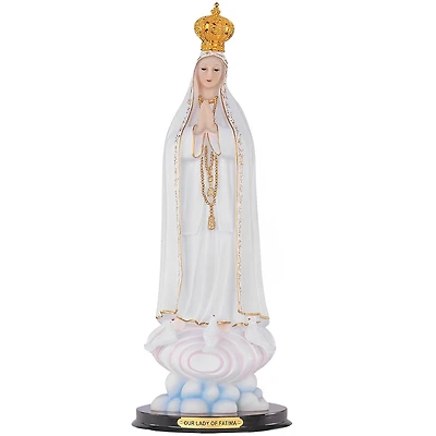 Fc Design 16"H Our Lady of Fatima Statue Our Lady of The Holy Rosary of Fatima Holy Figurine Religious Decoration Home Decor Perfect Gift for House Wa