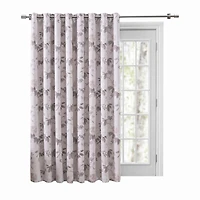 Ricardo Mystic Garden Floral Blackout Grommet Patio Curtain Panel w/Wand 104"W x 84"L