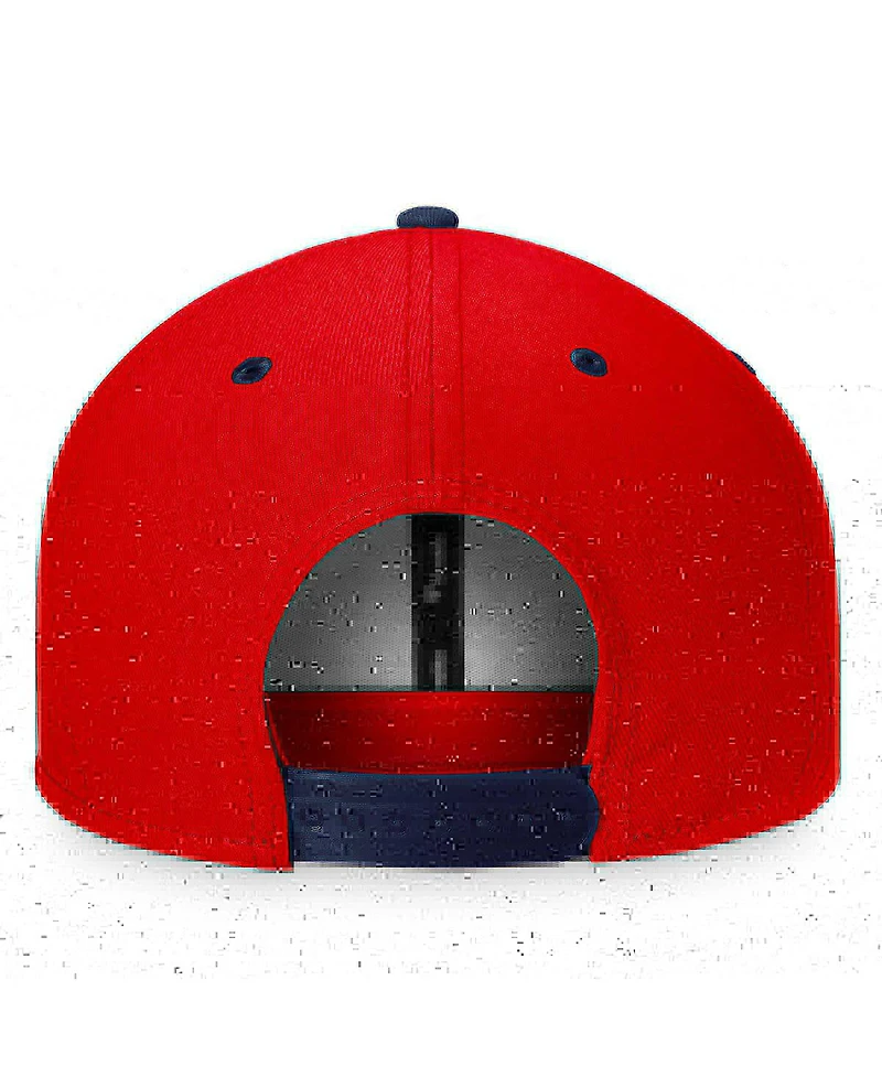 Men's Fanatics Red, Navy Washington Capitals Heritage City Two-Tone Snapback Hat
