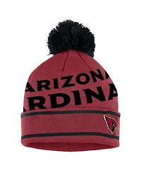 Women's Wear by Erin Andrews Cardinal Arizona Cardinals Double Jacquard Cuffed Knit Hat with Pom and Gloves Set