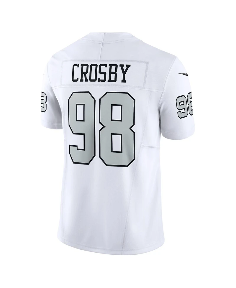 Men's Nike Maxx Crosby White Las Vegas Raiders Alternate Vapor F.u.s.e. Limited Jersey
