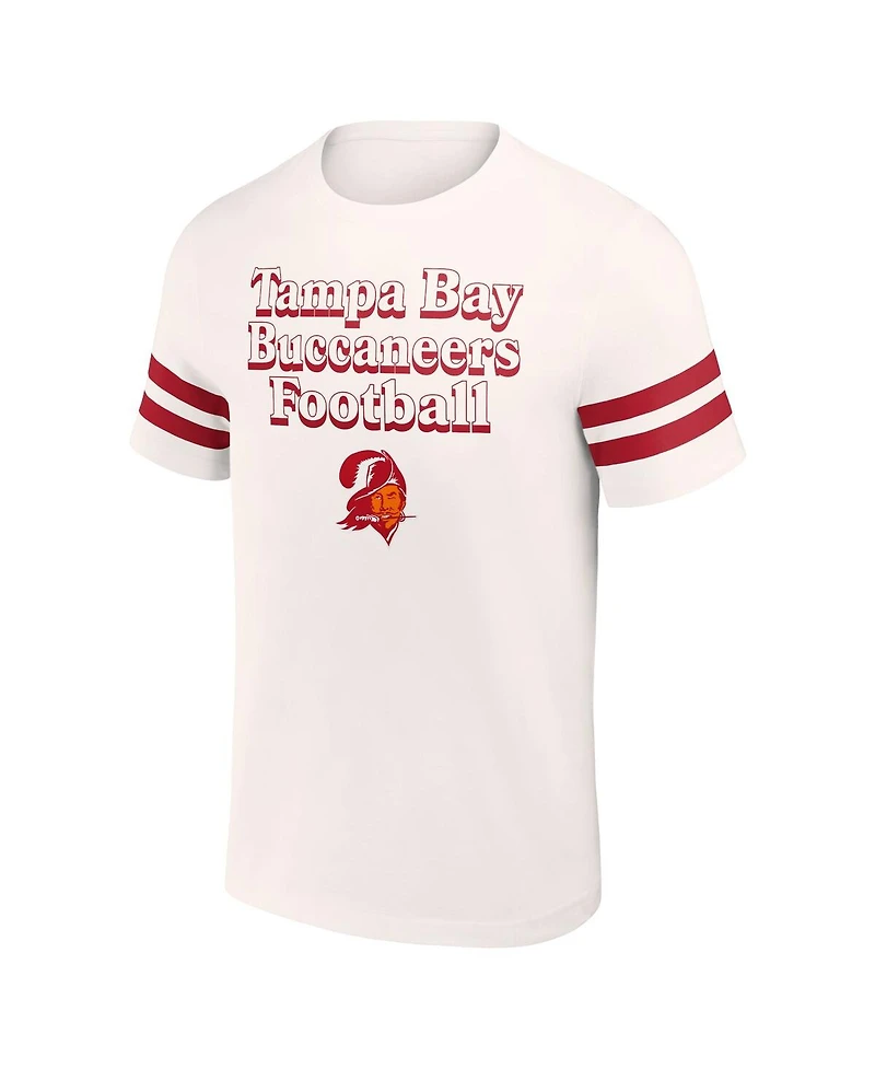 Men's Nfl x Darius Rucker Collection by Fanatics Cream Tampa Bay Buccaneers Vintage-Like T-shirt