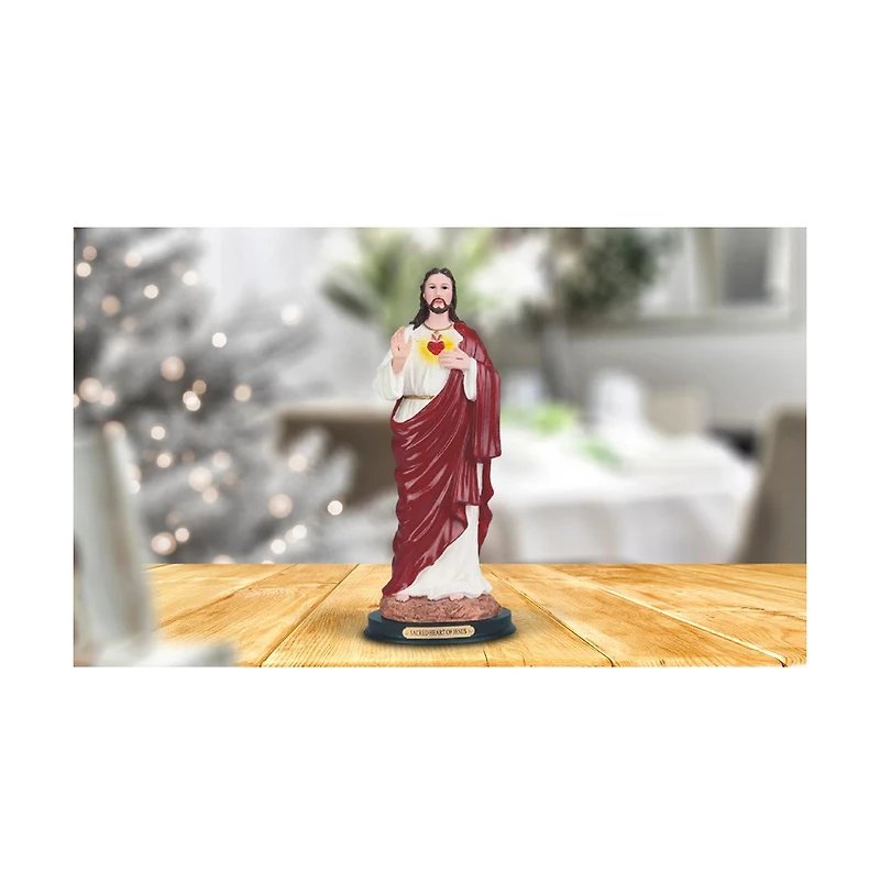 Fc Design 16"H Sacred Heart of Jesus Statue Holy Figurine Religious Decoration Home Decor Perfect Gift for House Warming, Holidays and Birthdays
