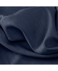 Ricardo Grasscloth Lined Rod Pocket Tie-Up Curtain Panel 54"W x 63"L