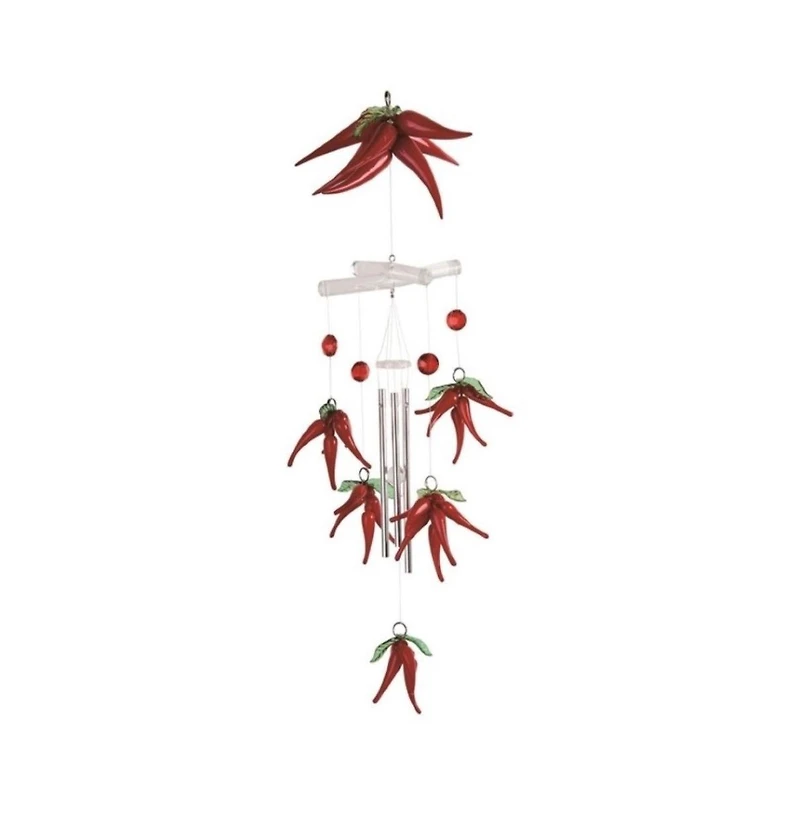 19" Long Red Pepper Acrylic Mobile Wind Chime