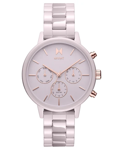 Mvmt Women's Nova Ceramic Blush Ceramic Bracelet Watch 38mm