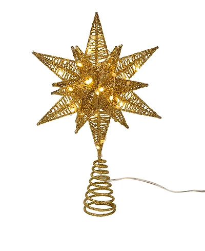 Kurt Adler 11" Pre-lit Twinkling Led 60-Light Starburst Tree Topper